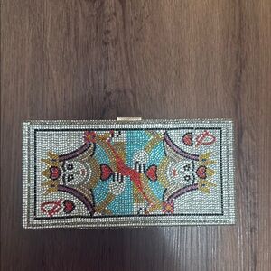 Beaded Playing Card Clutch